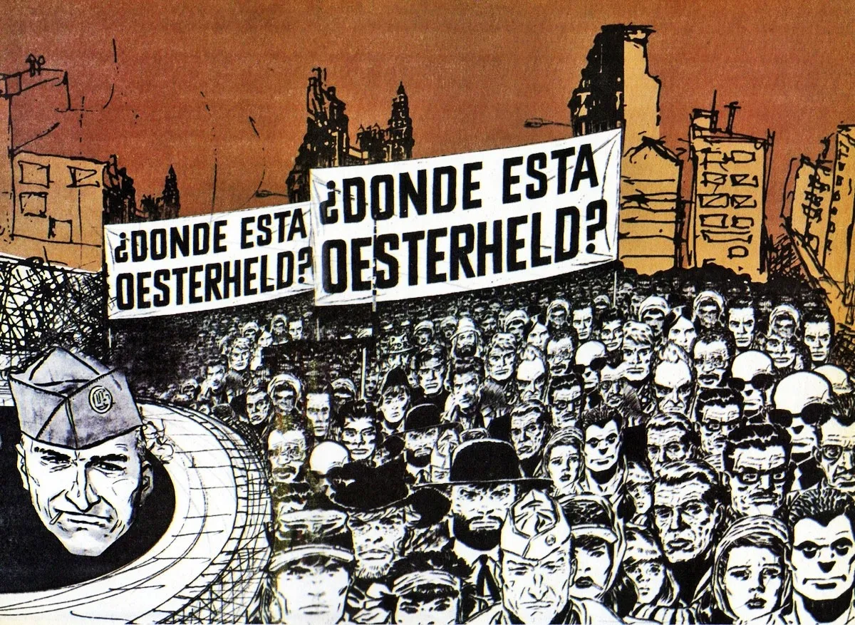 ¿Dónde está Oesterheld?